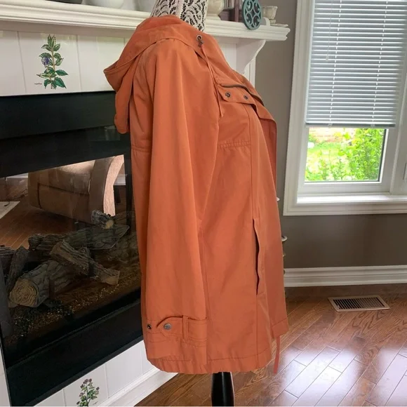 Eileen Fisher Orange Spring Coat - Picture 2 of 13